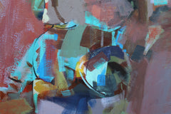 Original art for sale at UGallery.com | Aquatic by Voskan Galstian | $2,700 | acrylic painting | 44.25' h x 48' w | thumbnail 4