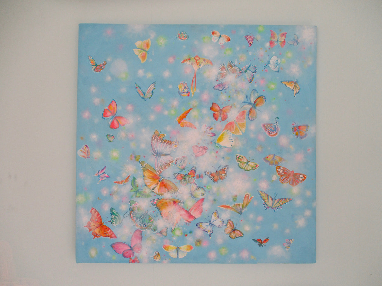 Fluffs and Butterflies by Natasha Tayles |  Context View of Artwork 