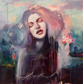 Original art for sale at UGallery.com | Effortless by Miranda Gamel | $4,200 | oil painting | 36' h x 36' w