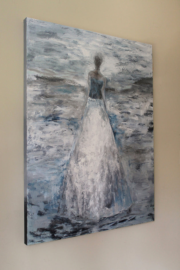 Who Are These Angels LXXXV by Naoko Paluszak |  Side View of Artwork 