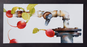 Original art for sale at UGallery.com | Garden Popup #3 by Dwight Smith | $500 | watercolor painting | 9' h x 18' w | thumbnail 3