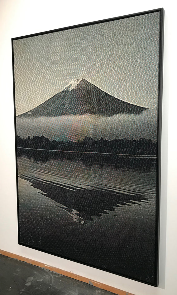 Mt. Fuji Sonification (Soft Synesthesia) by Jack R. Mesa |  Side View of Artwork 