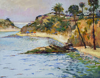 Original art for sale at UGallery.com | Soft Light, Laguna Beach by Suren Nersisyan | $1,100 | oil painting | 22' h x 28' w | thumbnail 1