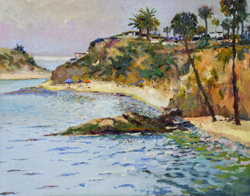 oil painting by Suren Nersisyan titled Soft Light, Laguna Beach