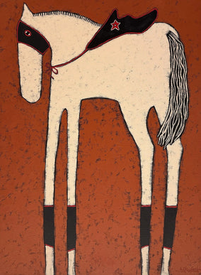 Original art for sale at UGallery.com | Hero by Jaime Ellsworth | $3,575 | acrylic painting | 40' h x 30' w