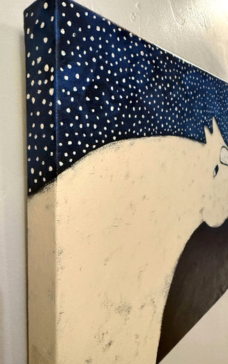 Moonstruck by Jaime Ellsworth |  Side View of Artwork 