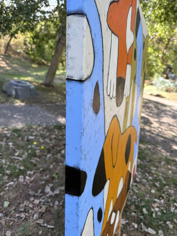 Unleashed by Jaime Ellsworth |  Side View of Artwork 