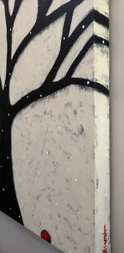 Winter by Jaime Ellsworth |  Side View of Artwork 