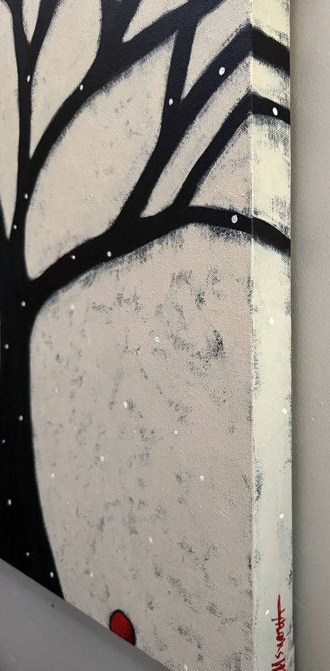Winter by Jaime Ellsworth |  Side View of Artwork 