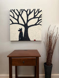 Original art for sale at UGallery.com | Winter by Jaime Ellsworth | $1,350 | acrylic painting | 24' h x 24' w | thumbnail 3