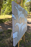 Original art for sale at UGallery.com | Band by Jaime Ellsworth | $4,175 | mixed media artwork | 30' h x 40' w | thumbnail 2