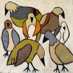 oil painting by Jaime Ellsworth titled Peck