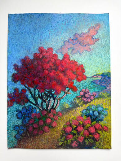 Smokebush, High up on the Dune by Jakki Kouffman |  Context View of Artwork 