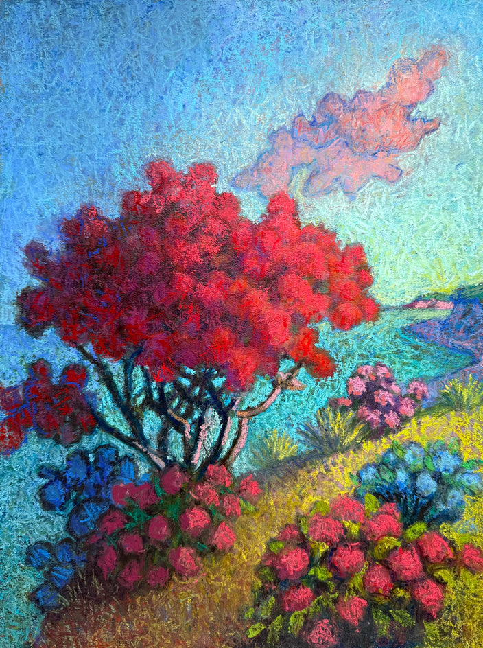 Smokebush, High up on the Dune by Jakki Kouffman |  Artwork Main Image 