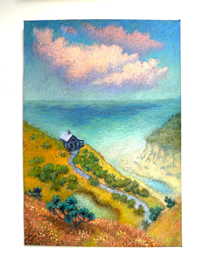 Cloud Shadow, Fall Grasses by Jakki Kouffman |  Context View of Artwork 
