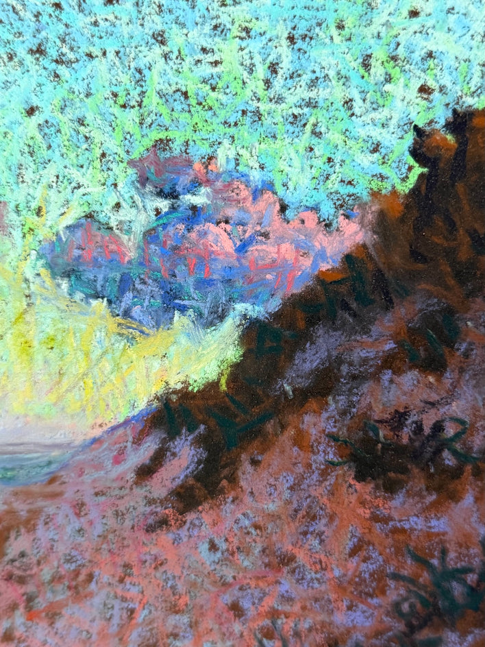 Dune Shadow, Last Glow by Jakki Kouffman |  Closeup View of Artwork 