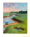 Original art for sale at UGallery.com | Low Tide on the Bar by Jakki Kouffman | $825 | pastel artwork | 14' h x 11' w | thumbnail 3