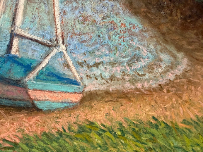 Low Tide on the Bar by Jakki Kouffman |   Closeup View of Artwork 