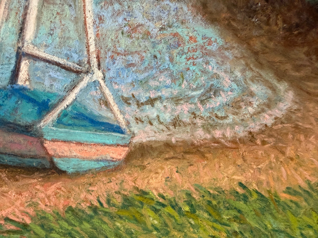 Low Tide on the Bar by Jakki Kouffman |  Closeup View of Artwork 