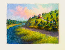 Original art for sale at UGallery.com | Pamet River, Late Day by Jakki Kouffman | $825 | pastel artwork | 10' h x 13' w | thumbnail 3