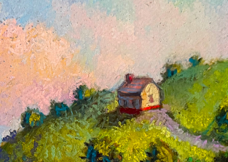 Pamet River, Late Day by Jakki Kouffman |   Closeup View of Artwork 