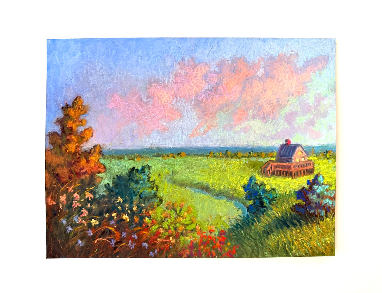 South Shore Sunset by Jakki Kouffman |  Context View of Artwork 