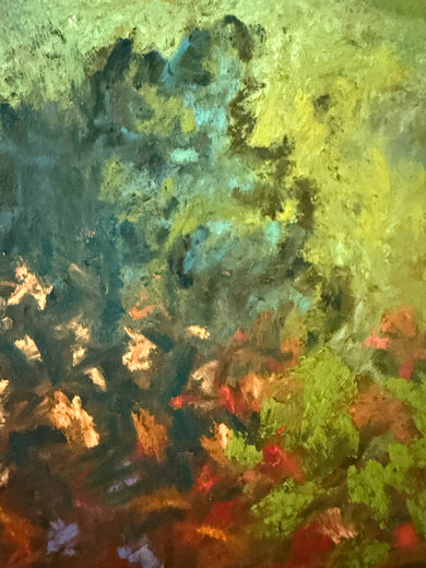 Sunrise, Framed by Seagrass by Jakki Kouffman |   Closeup View of Artwork 
