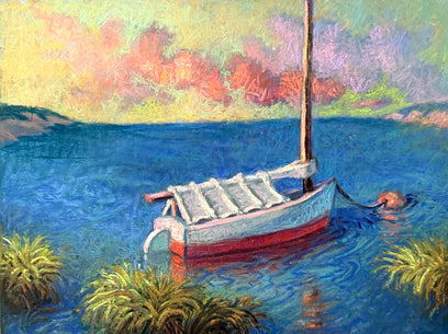 Sunrise, Framed by Seagrass by Jakki Kouffman | Artwork Main Image