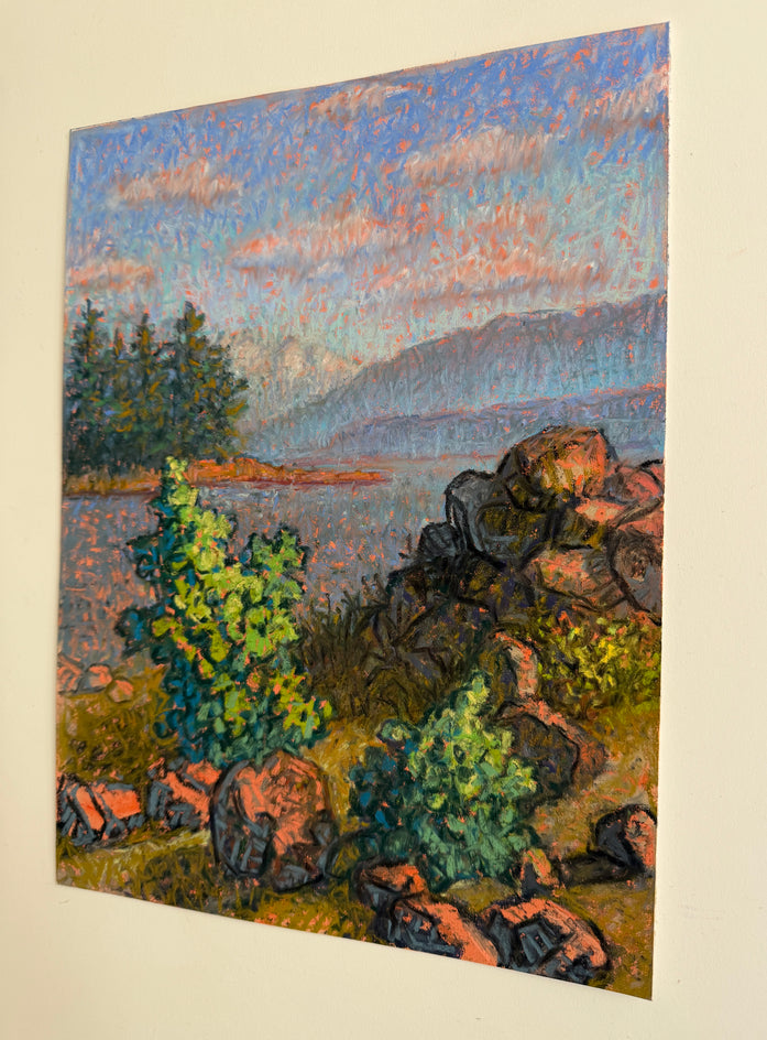 Whiffen Spit Reverie by Jakki Kouffman |  Side View of Artwork 