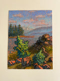 Original art for sale at UGallery.com | Whiffen Spit Reverie by Jakki Kouffman | $625 | pastel artwork | 12' h x 9' w | thumbnail 3