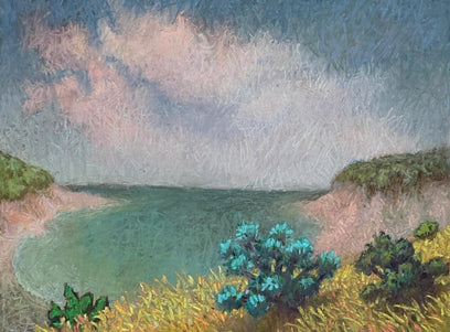 Winter Conifers Above the Cove by Jakki Kouffman | Artwork Main Image