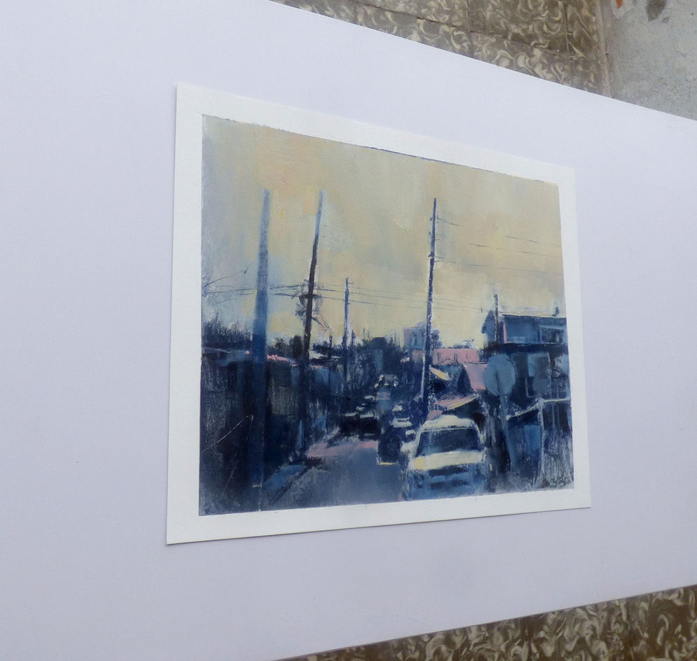 Postes Torcidos by Jamal Sultan |  Side View of Artwork 