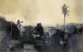 Original art for sale at UGallery.com | The Americas Further South by Jamal Sultan | $450 | oil painting | 7.5' h x 11.5' w