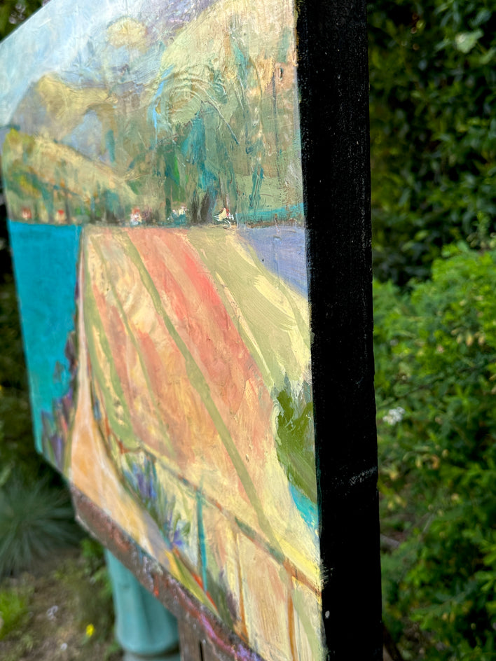 Along the Bay by James Hartman |  Side View of Artwork 