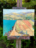 Original art for sale at UGallery.com | Along the Bay by James Hartman | $800 | encaustic artwork | 17.25' h x 20' w | thumbnail 3