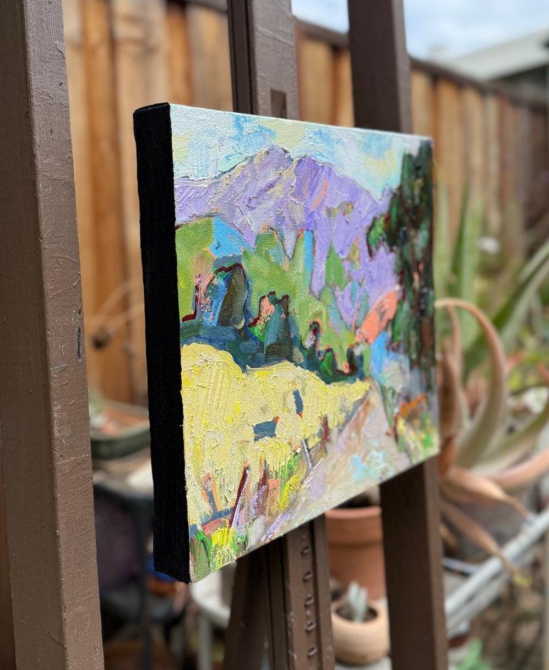 Afternoon Colors by James Hartman |  Side View of Artwork 