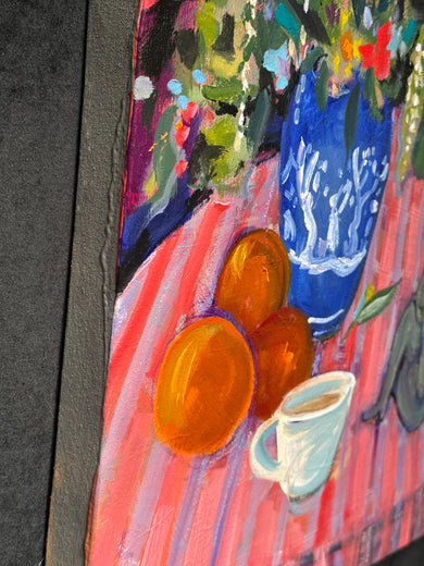 Still Life with Wildflowers by James Hartman |  Side View of Artwork 