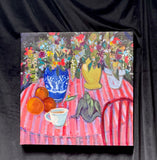 Original art for sale at UGallery.com | Still Life with Wildflowers by James Hartman | $1,300 | oil painting | 20' h x 20' w | thumbnail 3