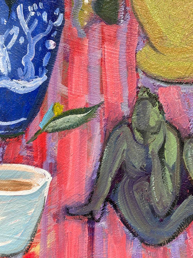 Still Life with Wildflowers by James Hartman |   Closeup View of Artwork 