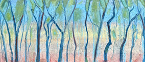 Original art for sale at UGallery.com | Through the Trees by James Hartman | $3,425 | oil painting | 24' h x 54' w