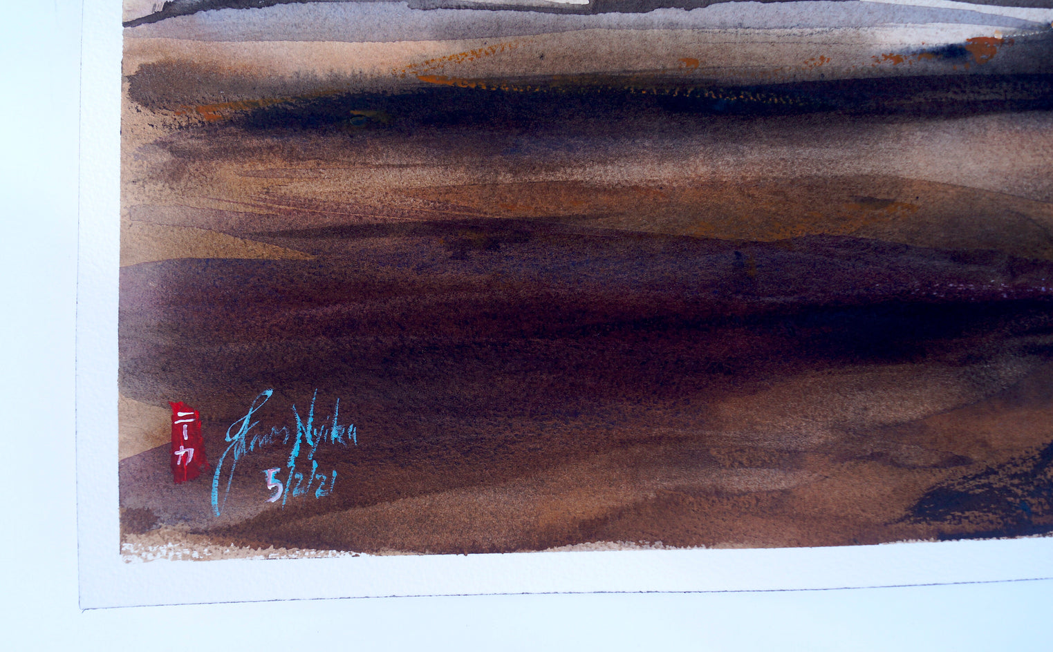Ballooning, Morocco by James Nyika |  Side View of Artwork 