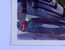 Original art for sale at UGallery.com | Bosphorus by James Nyika | $800 | watercolor painting | 18' h x 24' w | thumbnail 2