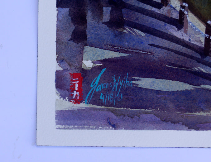 Bosphorus by James Nyika |  Side View of Artwork 