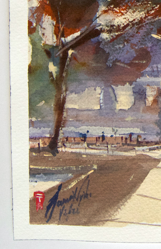 Capitol Afternoon by James Nyika |  Side View of Artwork 