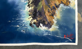 Original art for sale at UGallery.com | Edge of the Cape by James Nyika | $975 | watercolor painting | 30' h x 22' w | thumbnail 2