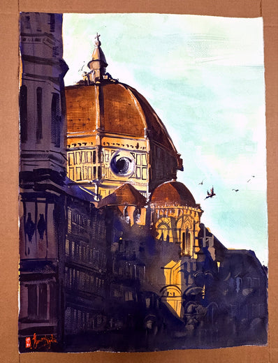 Florence at Dawn by James Nyika |  Context View of Artwork 