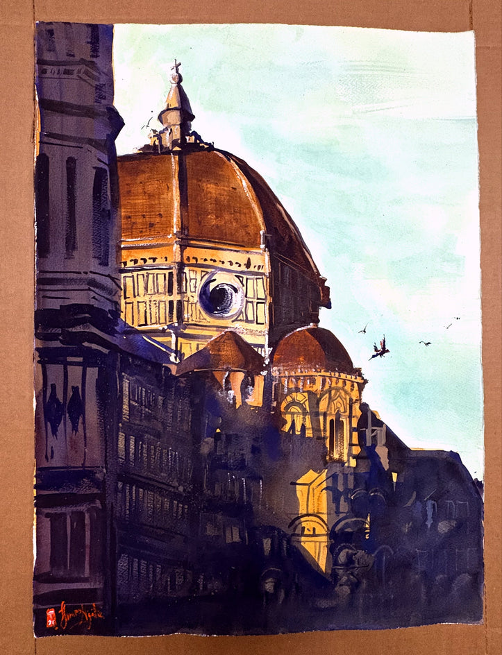 Florence at Dawn by James Nyika |  Context View of Artwork 