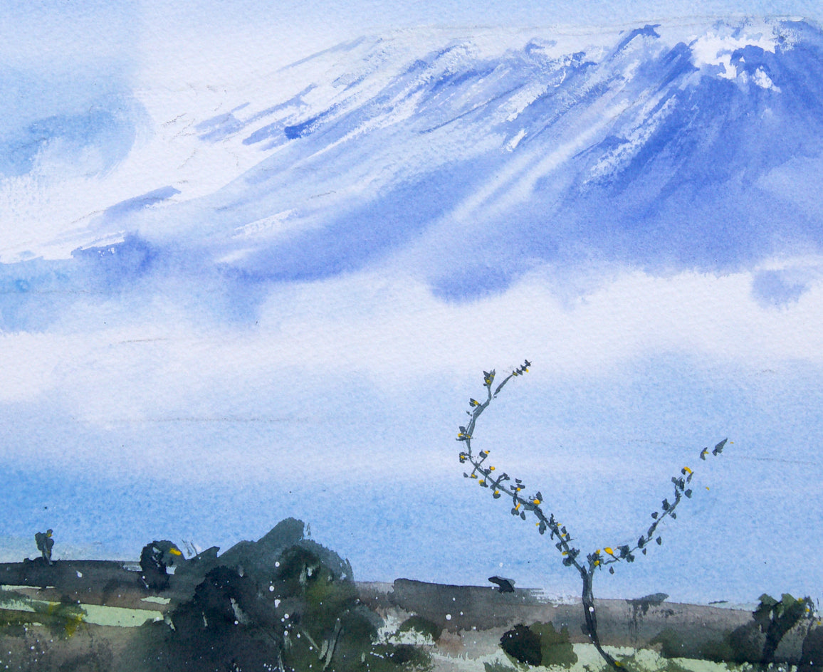 Kilimanjaro by James Nyika |  Closeup View of Artwork 