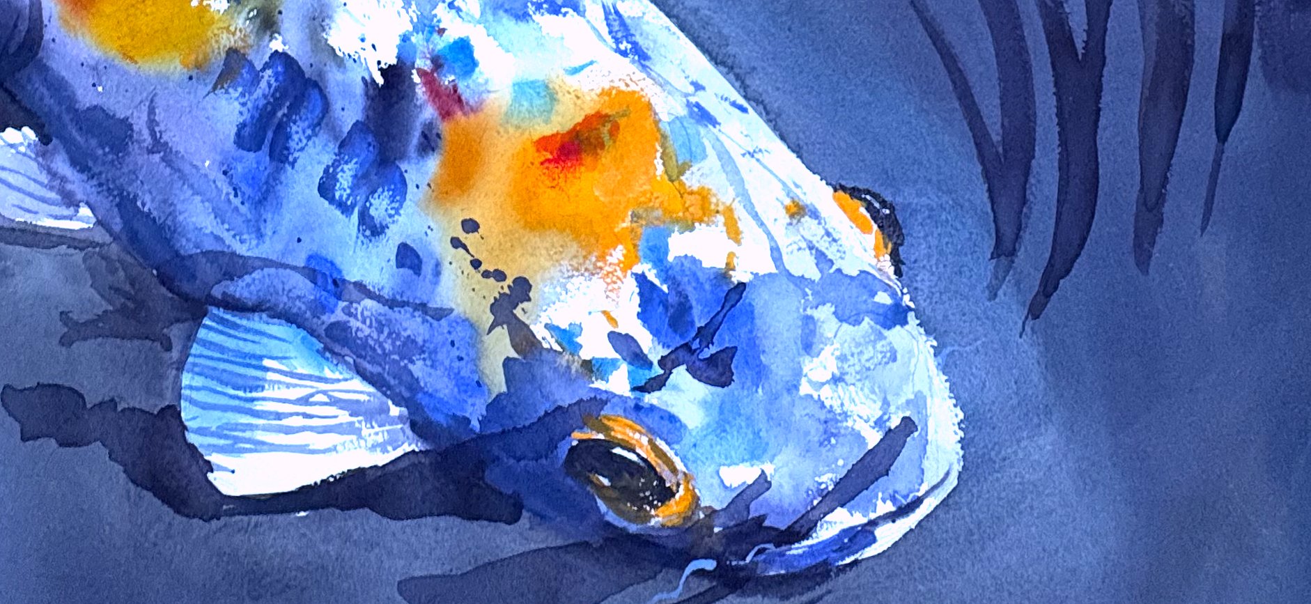 Koi I by James Nyika |  Closeup View of Artwork 