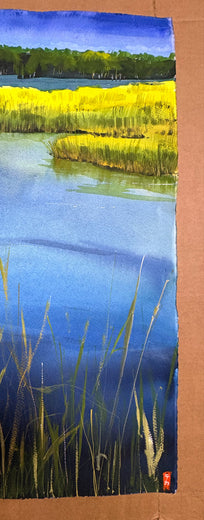 Marsh by James Nyika |  Side View of Artwork 